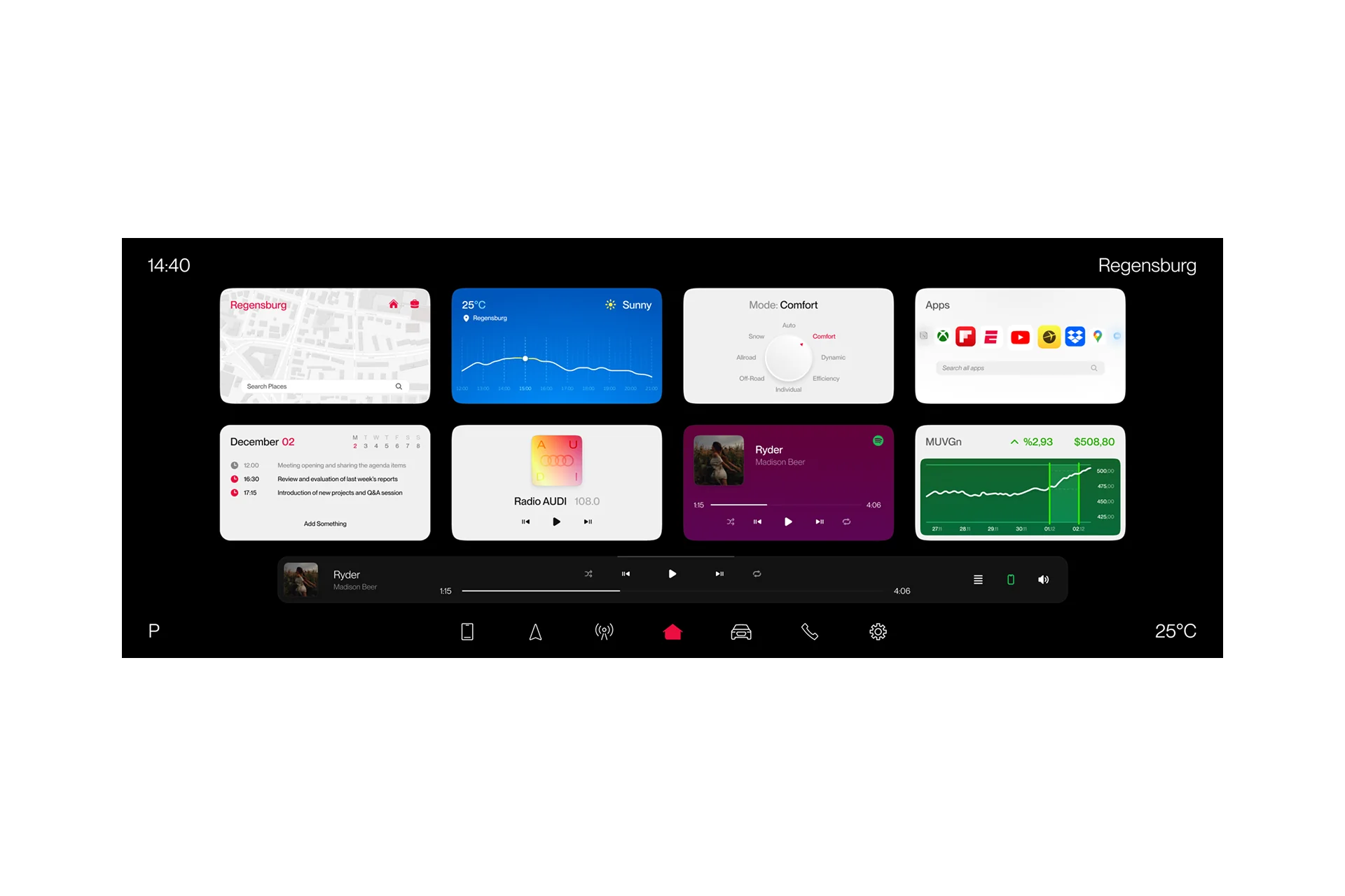 AUTO HMI AI Data Analytics & Software UI Design Preview 1